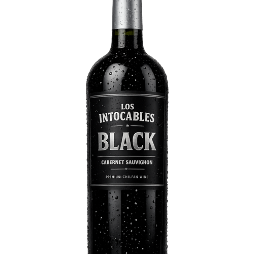 VINO LOS INTOCABLES BLACK CABERNET 750CC